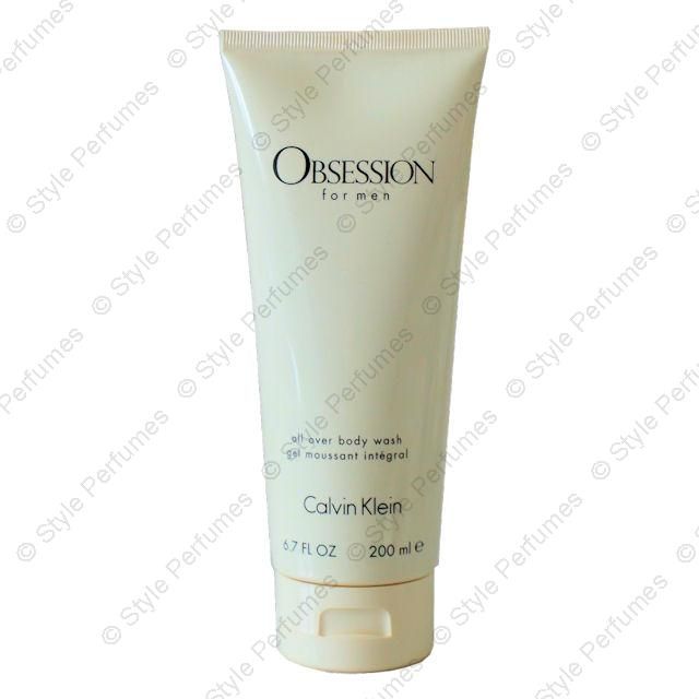 Calvin Klein OBSESSION For Men Body Wash Shower Gel 200ml NEW FREE P&P
