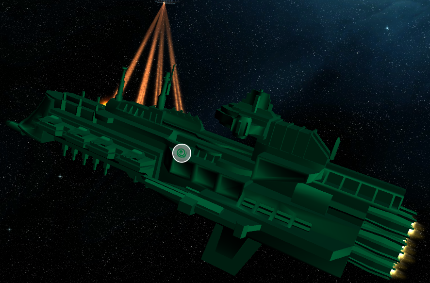 Gothic class cruiser firing lances