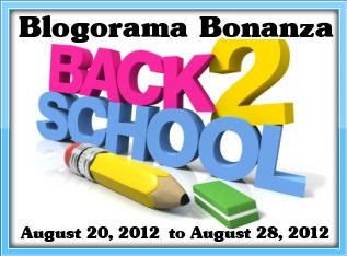 Blogorama Bonanza Back 2 School 2012 Giveaway Event