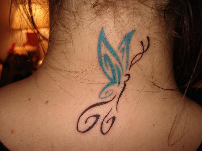 Here is a pic of my tattoo on my neck.