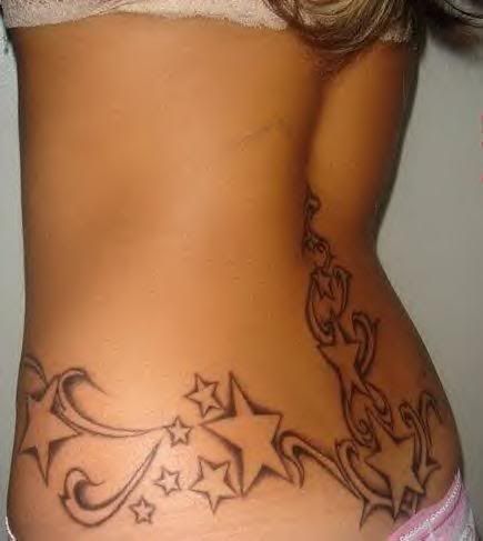 Picture of Stars On Hips Tattoo 