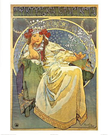 alphonse mucha, princess hyacinth Pictures, Images and Photos