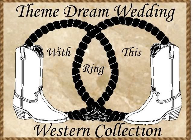 Western Wedding Collection Humorous Western Cake Topper