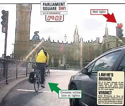 David Cameron on bike