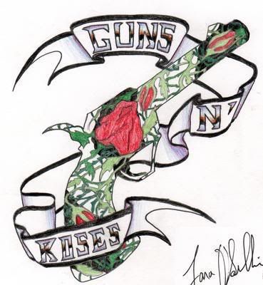 Tattoos Guns on Guns N  Roses Tattoo Design Graphics  Pictures    Images For Myspace