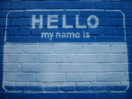 Hello, my name is...