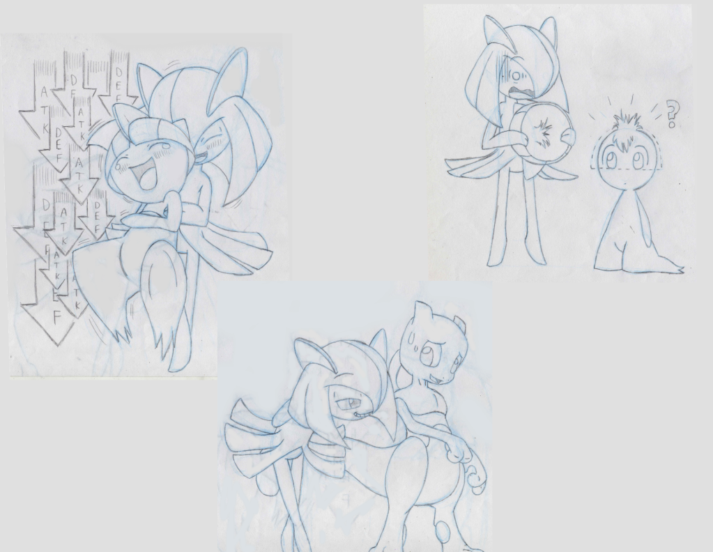 Lost_Kirlia_sketches_by_Esepibe.png