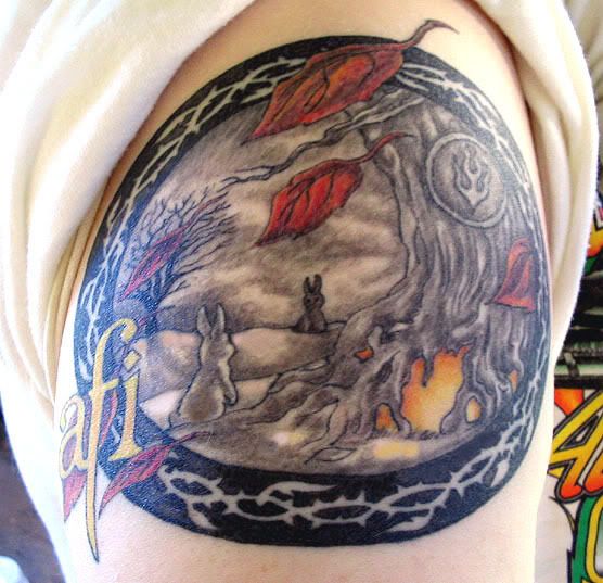 AFI Tattoo That I Designed & Drew (Tattooed Summer Of 2006) Photo by