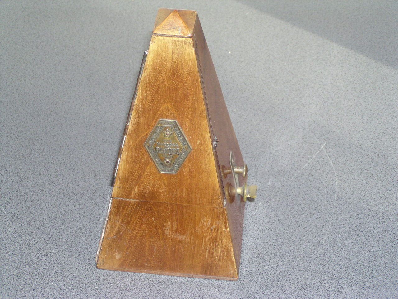 Antique Maelzel Paquet Wood Cased Metronome With Bell eBay