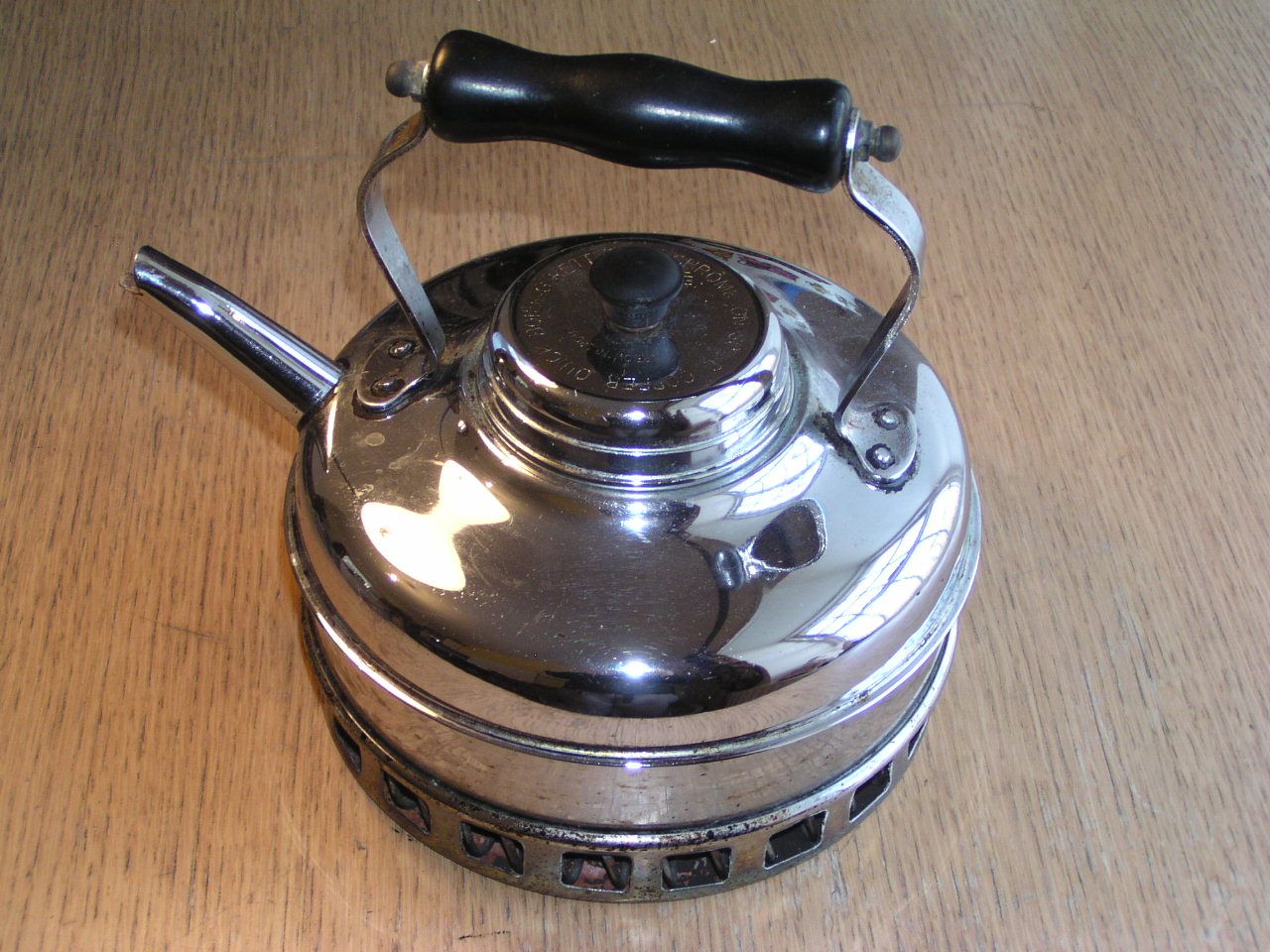 Vintage Chrome on Copper Quick Boiling Kettle for Aga or Range Economic