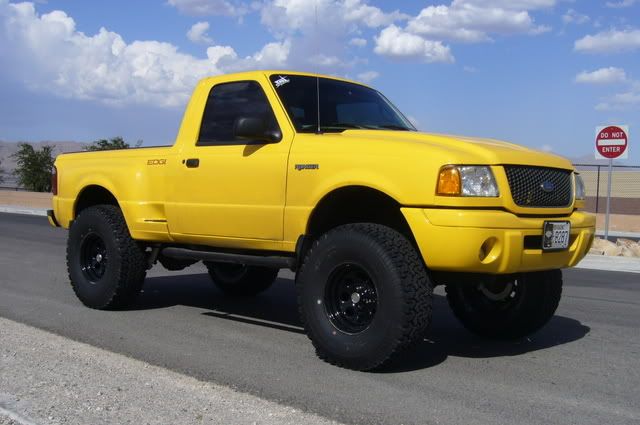 2003 Ford Ranger Lifted. 2003 Yellow Ford Ranger Edge