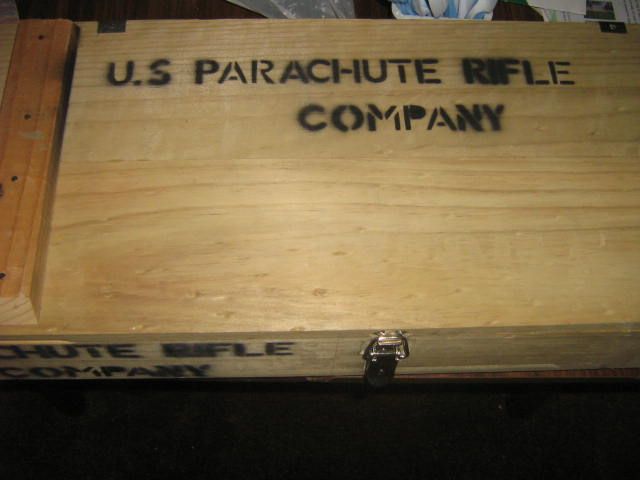 The stenciled label on the crate