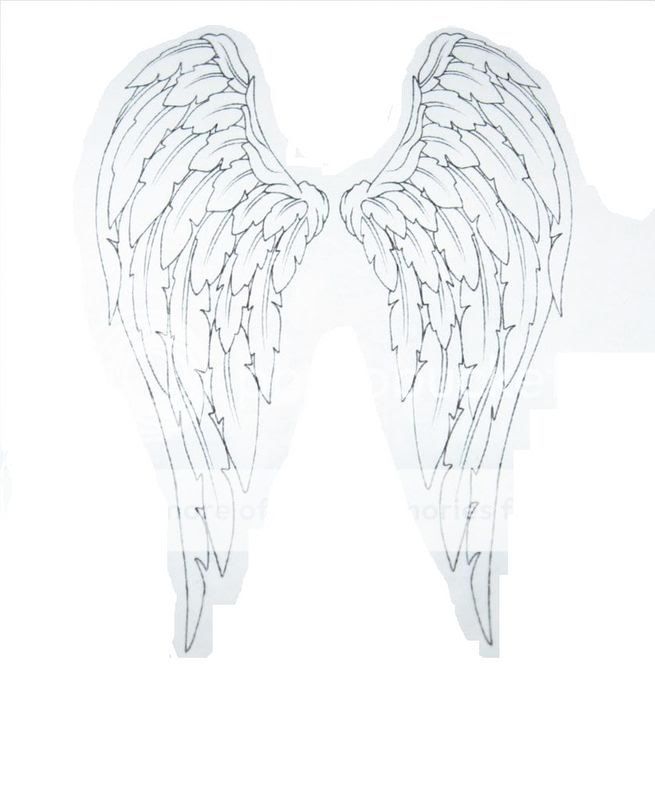 engel und engelsflügel tattoovorlagen