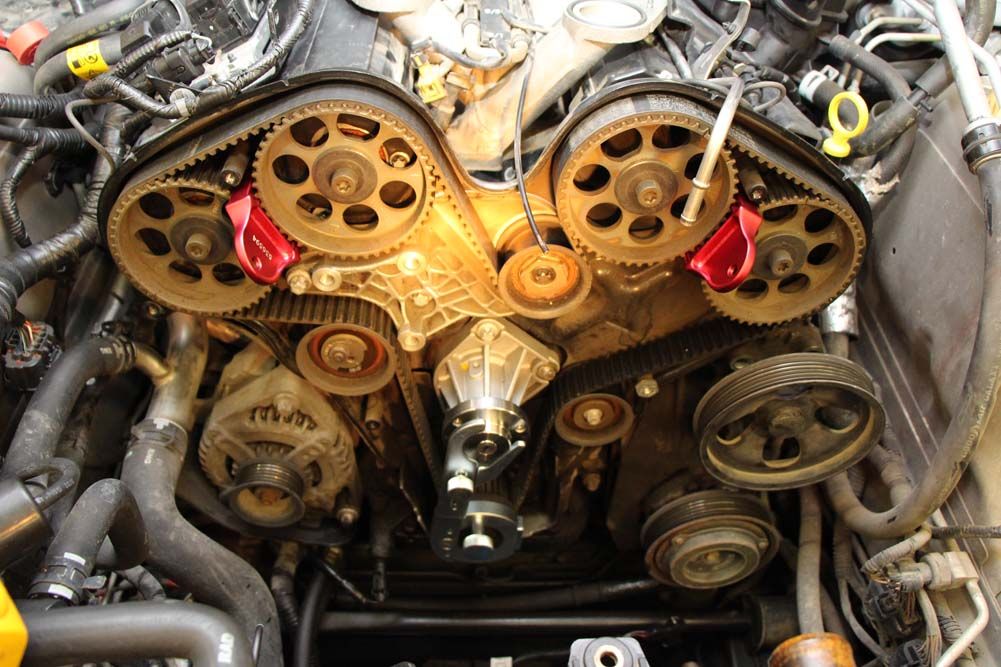 2003 cts 3 2l timing belt replacement and the works!! pics!!!! Timing Mark re 2003 cts 3 2l timing belt replacement and the works!! pics!