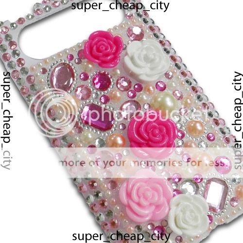 MI8 Bling Crystal Rhinestone Cover Case for HTC HD7 NEW  