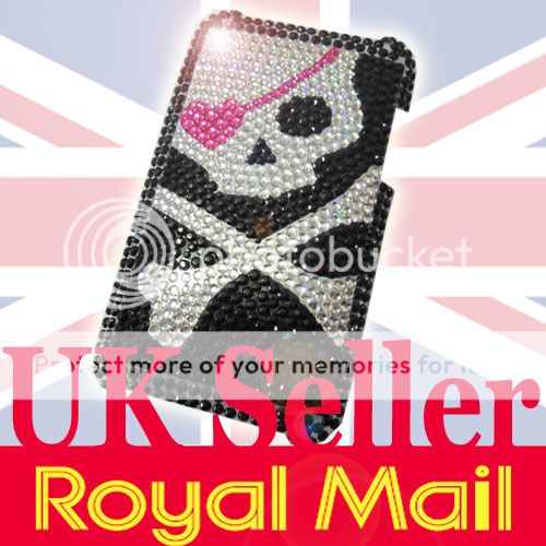 T04 CRYSTAL RHINESTONE CASE FOR Apple iPod Touch 3G 3rd  