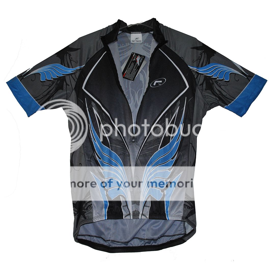 New Nice Barbedo Wings Mens XL Cycling Jersey UV Protection Tech Dry